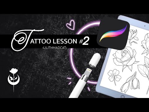 HOW TO disegnare con iPad x PROCREATE - Tattoo Lesson 2 - Lilith