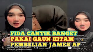 Fida Pakek Gaun Hitam Cantiknya Full Banget || Live Instagram