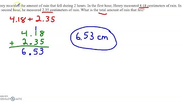Adding Decimals using the Standard Algorithm