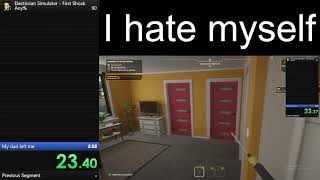 What am I doing with my life | Electrician Simulator - First Shock Any% 3:49:71 (WR) screenshot 5