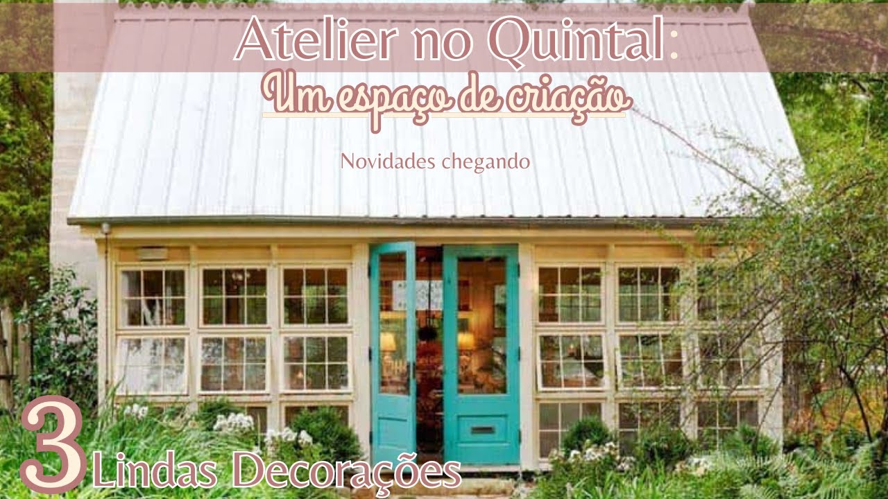MEU ATELIER DE ARTESANATO NO QUINTAL🏠Um incrível projeto e 3 Decorações lindas + Pudim de Neve🍮