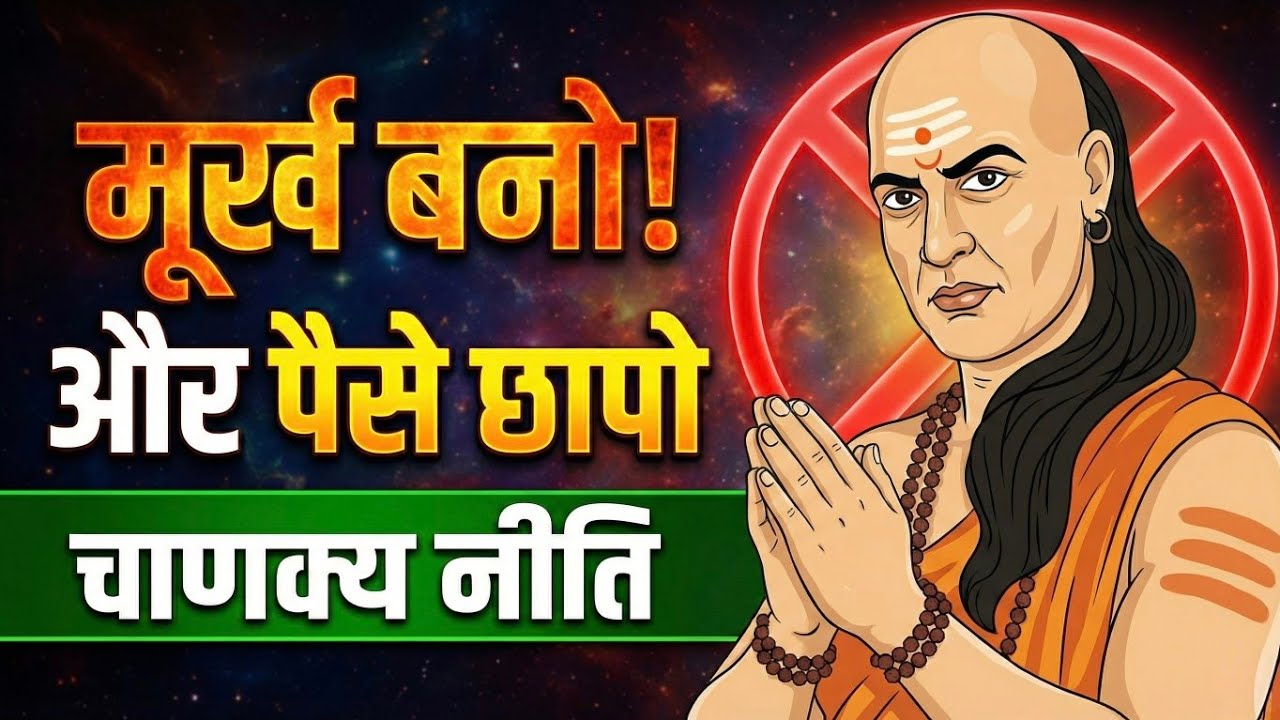 चाणक्य नीति - जो खुद को मूर्ख दिखाता है वही अमीर बनता है |  Money psychology by chanakya niti