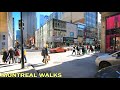 Sunny Day Walk in Downtown Montreal - Canada Walking Video 2021