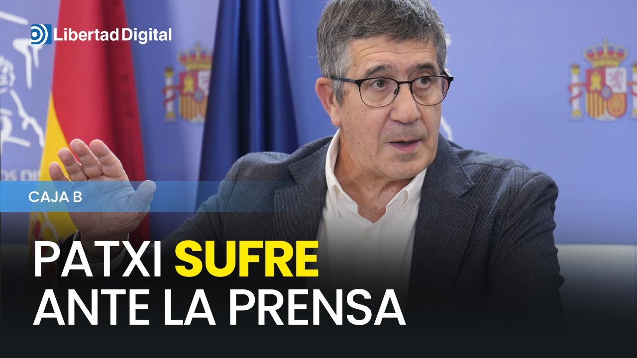 Patxi López sufre ante la prensa por la caja B del PSOE