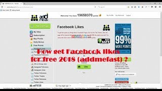How get Facebook likes for free 2019 (addmefast)