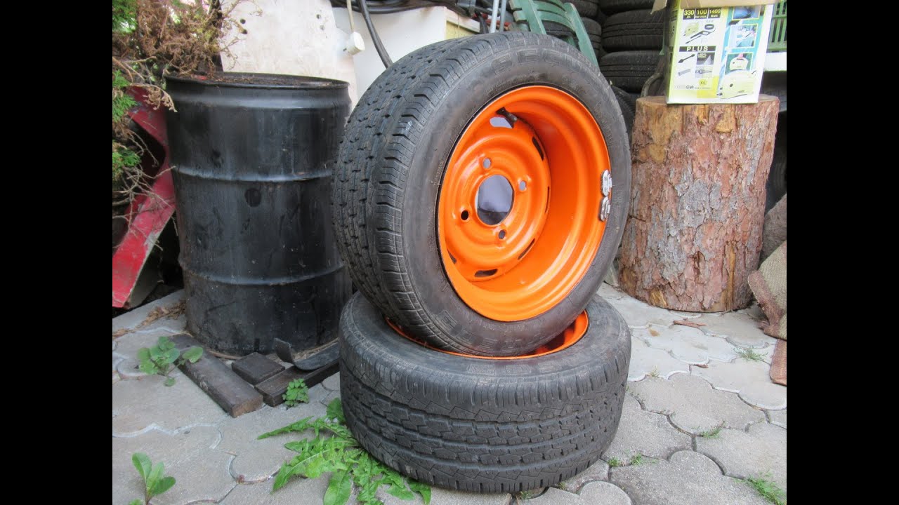 Homemade 7jx13 banded steel wheels YouTube