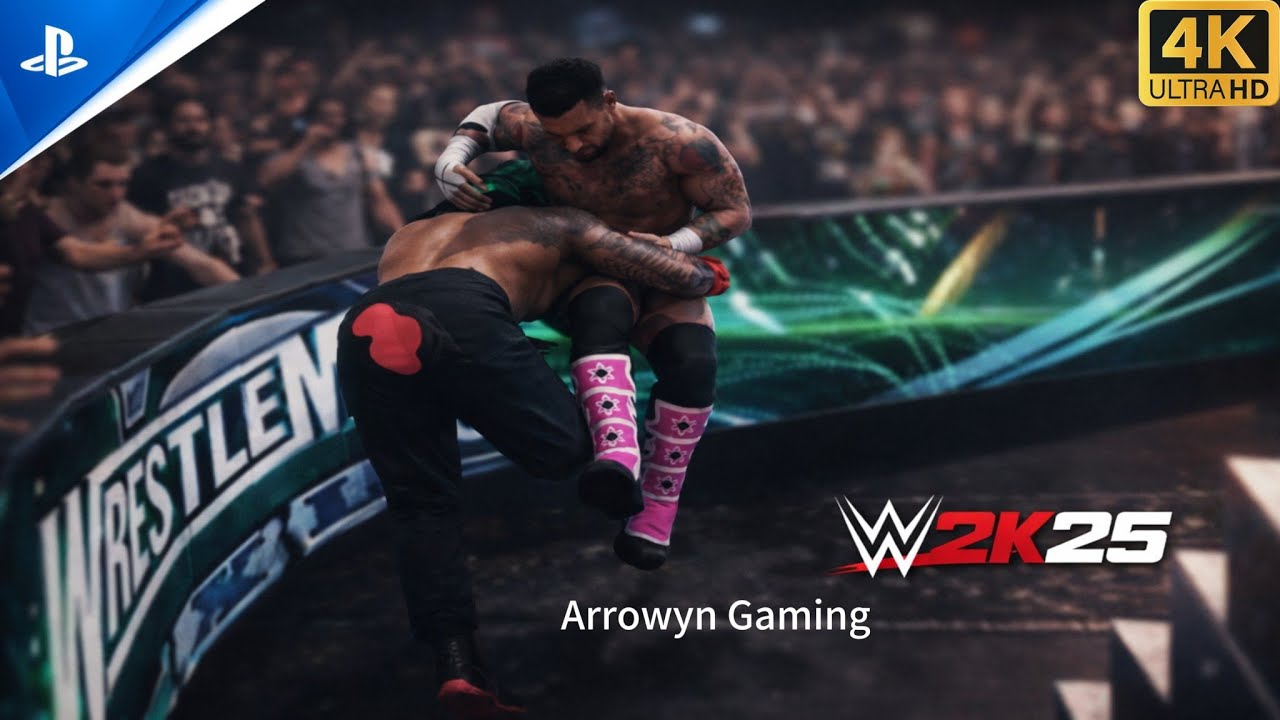 WWE 2K25_CM Punk Vs Roman Reigns [World Heavyweight championship] @Wrestlemania