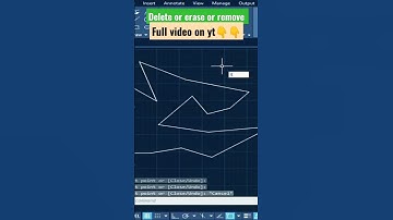 delete or erase or remove object in Autocad #shorts #youtubeshorts #autocad #3d #viral #short #reels
