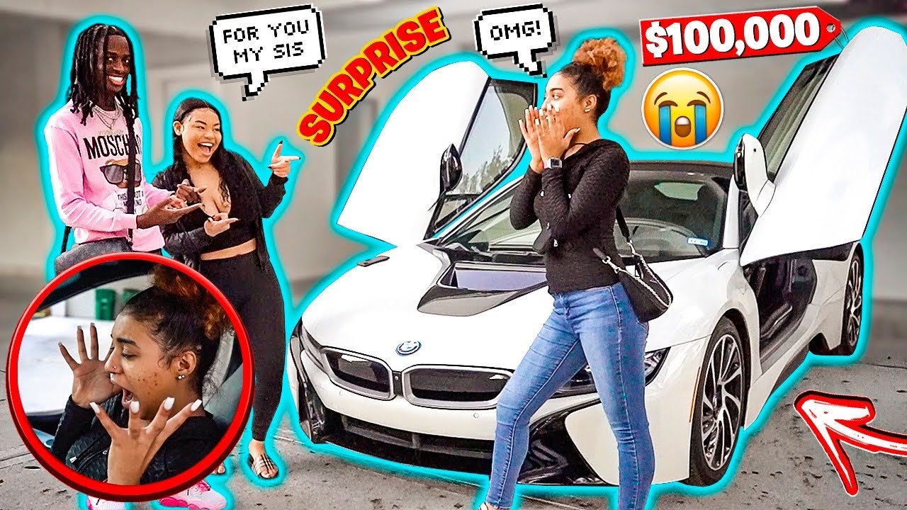 SURPRISING MY SISTER WITH A NEW CAR! (EMOTIONAL) - YouTube