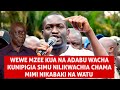 WEWE MZEE KUA NA ADABU WACHA KUNIPIGIA SIMU NILIKWACHIA CHAMA MIMI NIKABAKI NA WATU