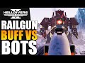 Helldivers 2  railgun buff vs automatons helldive solo