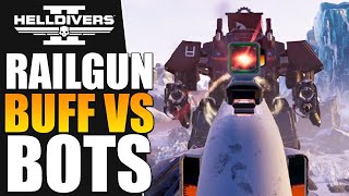 Helldivers 2  Railgun Buff vs Automatons (Helldive Solo)