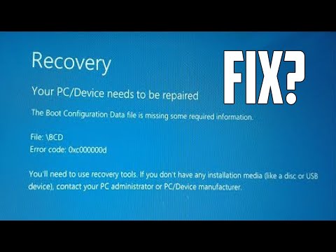 How To Fix Windows 10 Error Code 0xc000000d Solved 