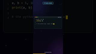 Swap variables in Python with NO temp 🤯