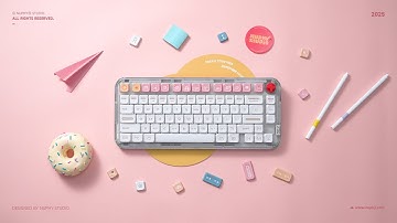 Kick75  |  Numoji Keycaps & Blush Switch, Say Goodbye to Clicky Keys