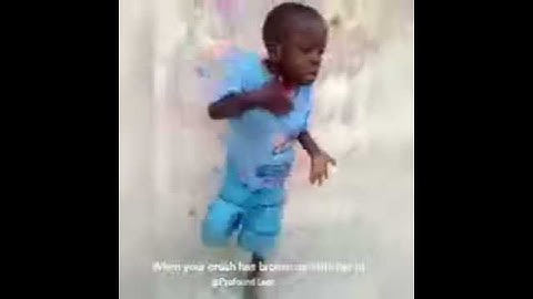 Major Lazer - Particular; African kid dances to it... "When your crush breaks up with her bf" .lol..