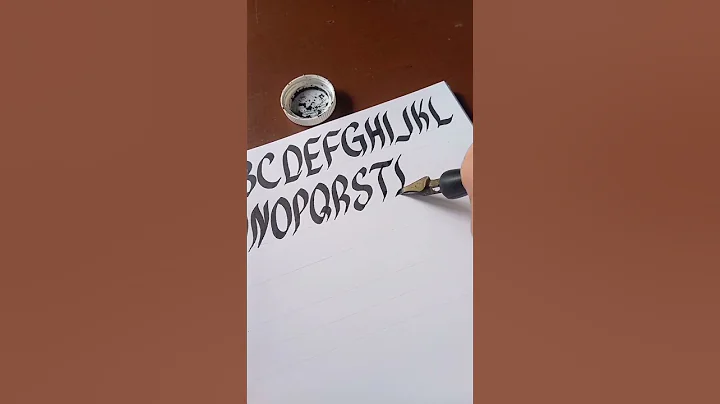 Using Speedball size C-1; A to Z #calligraphy #short  #amazing #relax #trending #shorts #shortvideo