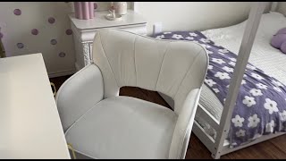 DurayLoly Vanity Chair with Wheels & Back Overview #ad #amazoninfluencer