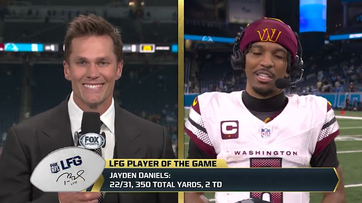 Jayden Daniels LFG Interview with Tom Brady After Commanders Win Over Lions! 🏈🔥