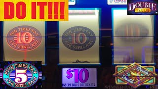 PLEASE! DREAM SPIN! HIGH LIMIT SLOTS! 10 TIMES PAY + 5 TIMES PAY + DOUBLE GOLD + DOUBLE TOP DOLLAR!