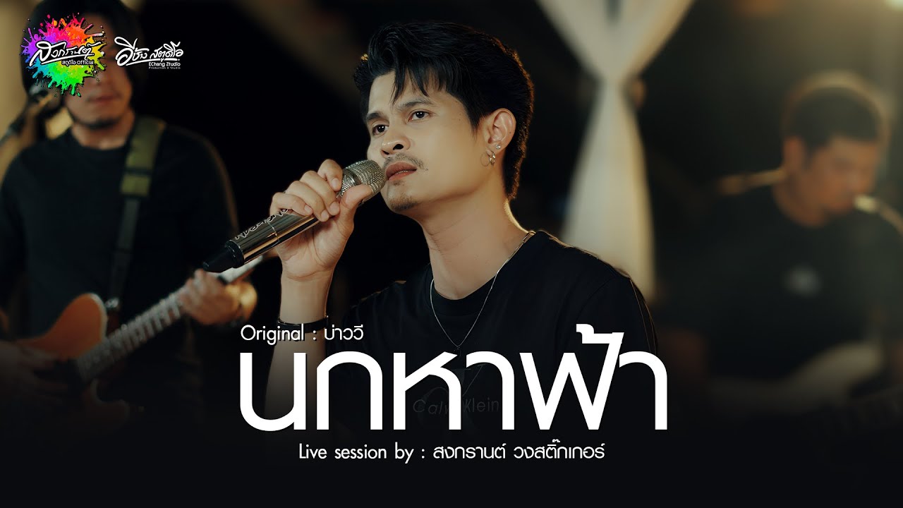 นกหาฟ้า - สงกรานต์ วงสติ๊กเกอร์ (Live session) Original : บ่าววี อาร์สยาม 4K