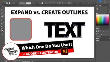 "Expand" vs "Create Outlines" in Illustrator — What’s the Difference?