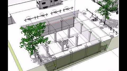 Construction Technology - Illustration of Foundations Using Google Sketch up