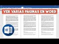 Como Ver Varias Paginas en Word al Mismo Tiempo