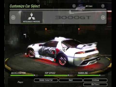 Need For Speed Underground 2 Tuning - Mitsubishi 3000GT ... Need For Speed Underground 2 Tuning - Mitsubishi 3000GT ...