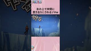 氷の上で仲間に置き去りにされるゾロw #onepiece #ワンピース #アニメ #雑学