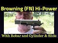 Browning fn hipower with robar and cylinder  slide enhancements on riders range