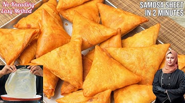 Easy Samosa Or Spring Roll Sheets In Minutes | Fold Samosa Perfectly | No Kneading Or Rolling
