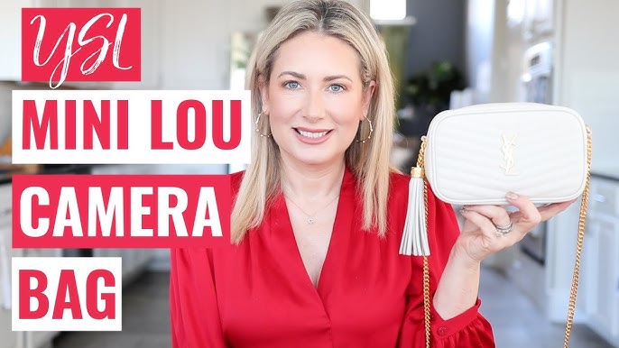 Saint Laurent Lou Camera Bag with Back Pocket Unboxing, Bag Organizer