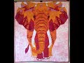 Elephant Abstractions Violet Craft