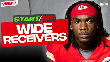 Week 7 Wide Receivers To START and SIT! (every matchup)