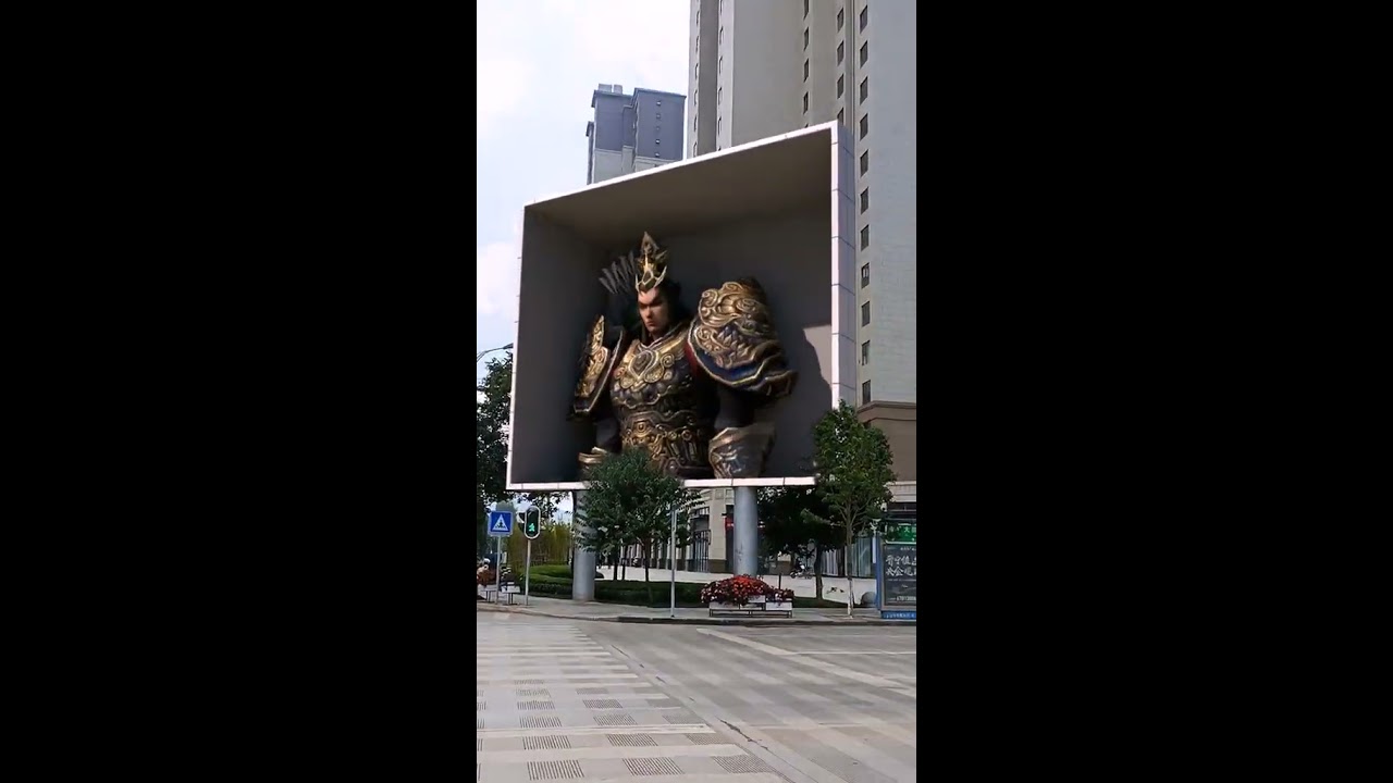 Never Before Seen 3D Billboard In China