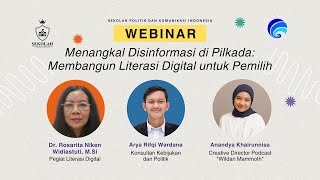 WEBINAR  SEKOLAH POLITIK INDONESIA - Menangkal Disinformasi di Pilkada