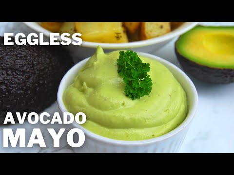 Vegan Avocado Mayonnaise Recipe (Healthy!!!) made in 2 minutes!!!