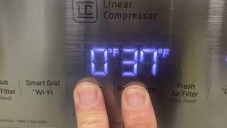 LG French Door Refrigerator Setting Control For F Fahrenheit Or C Celsius by Danielson Picker 89,213 views 2 years ago 59 seconds