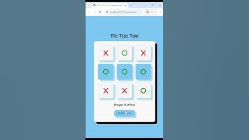 Learn How to Create Advanced Tic Tac Toe Using HTML CSS and JAVASCRIPT #games