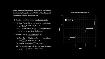 Poisson Processes 4 - Arrival Waiting Times, Interarrival Times, and Simulation