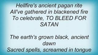 Sinister - 18Th Century Hellfire Lyrics