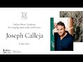Live singing masterclass with tenor Joseph Calleja
