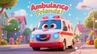 Ambulance Friends for Kids 🚑 | Fun Rescue Nursery Rhyme | Siren Sounds, Nurses & Doctors Song screenshot 5