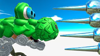 Deadly Jet Train Crashes into Units - Animal Revolt Battle Simulator screenshot 4