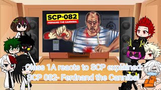 Class 1A reacts to SCP explained: SCP 082- Ferdanand the Cannibal.