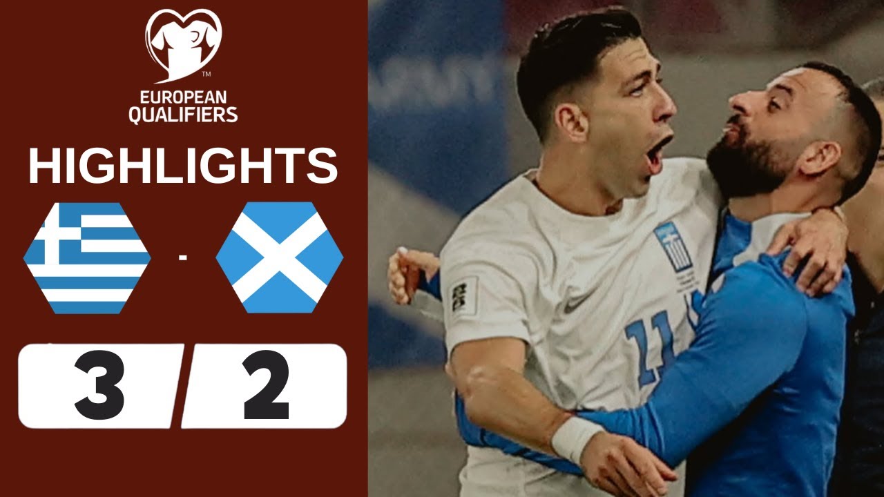 Greece vs Scotland | 3-2 | Highlights | World Cup Qualifiers 2026
