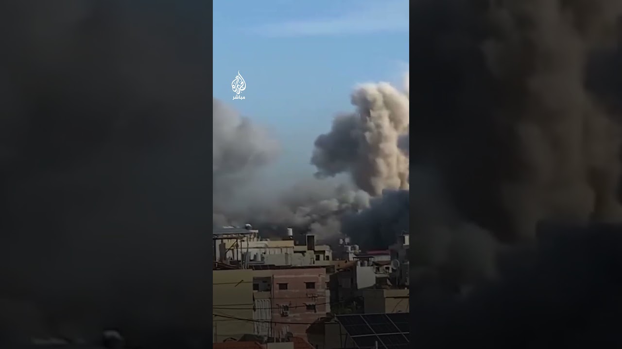 غارات إسرائيلية عنيفة في منطقة العمروسية بالضاحية الجنوبية لبيروت