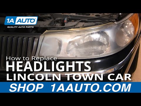 How to Replace Headlights 98-02 Lincoln Town Car