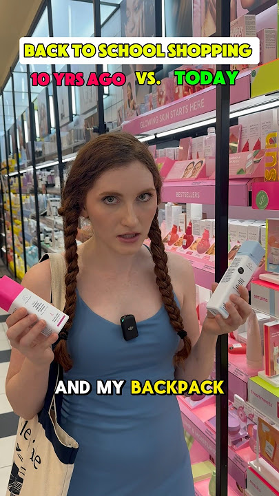 Back to School Shopping!🛍️: 10 yrs ago vs. Today 😅